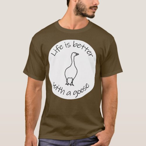 Disc with Life is Better with a Gaming Goose Anima T_Shirt