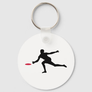 Discgolf player keychain