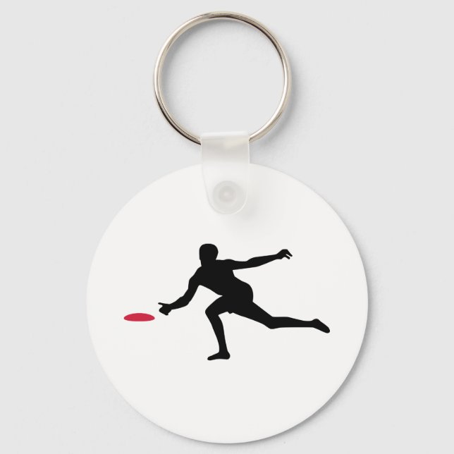 Discgolf player keychain (Front)