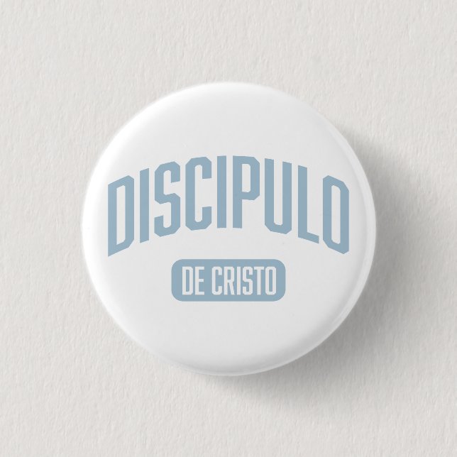 Disciple Light Blue Button Spanish (Front)