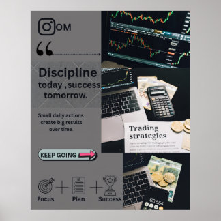 Discipline and Trending mastery Poster