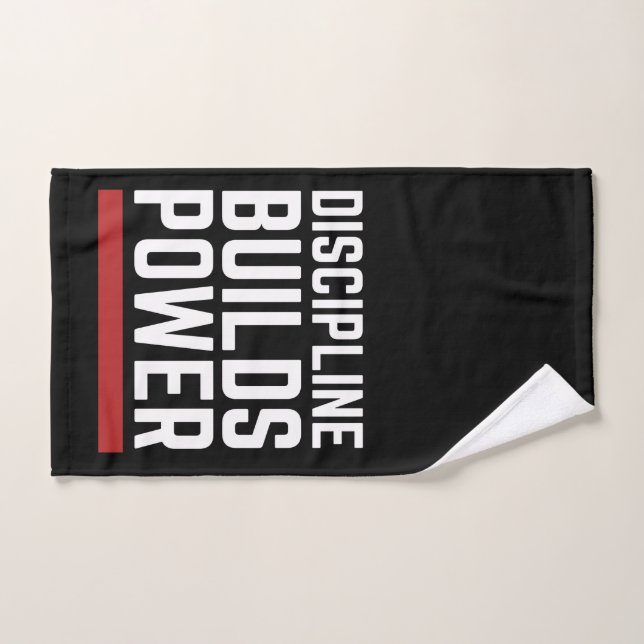 Discipline Builds Power Gym Workout Towel (Hand Towel)