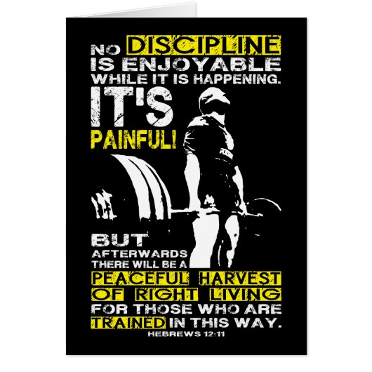 DISCIPLINE - Deadlift Workout Motivational (Front)