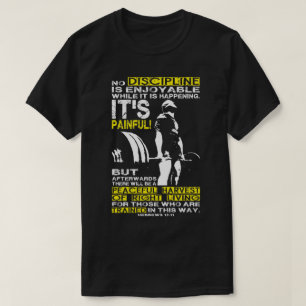 DISCIPLINE - Deadlift Workout Motivational T-Shirt