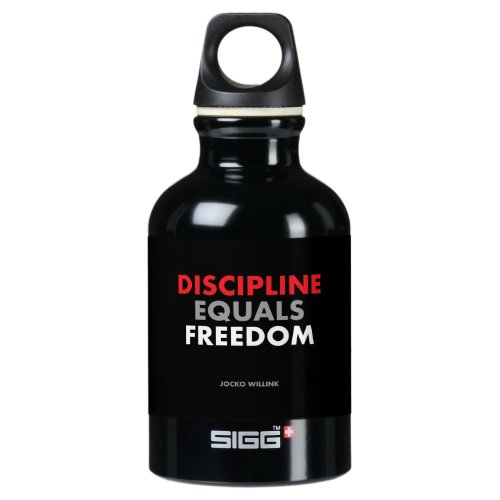Discipline Equals Freedom Jocko Willink Aluminum Water Bottle