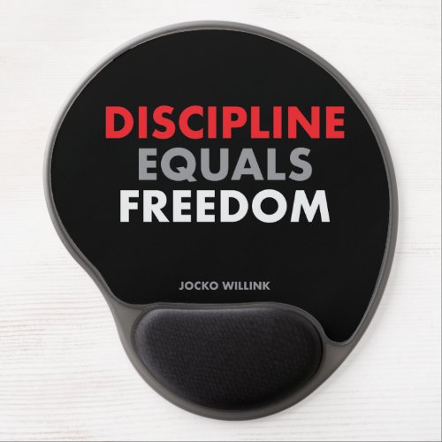 Discipline Equals freedom  Jocko Willink Gel Mouse Pad