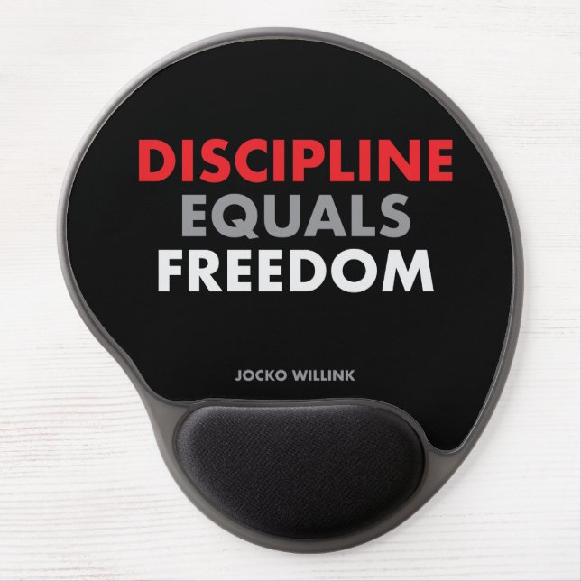 "Discipline Equals freedom " Jocko Willink Gel Mouse Pad (Front)