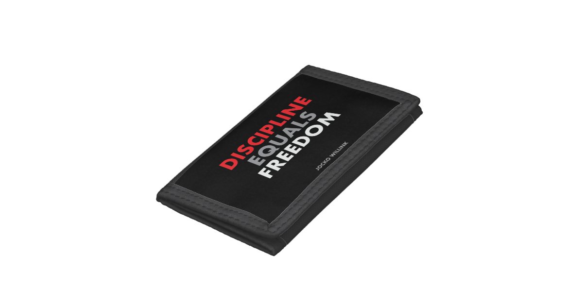 Get Wallpaper Discipline Equals Freedom Jocko Willink S Quote Trifold Wallet For iPhone