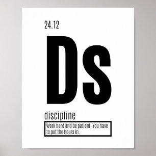 Discipline - Fundamental Elements of Success Poster