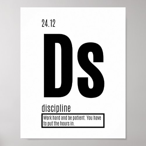 Discipline _ Fundamental Elements of Success Poster