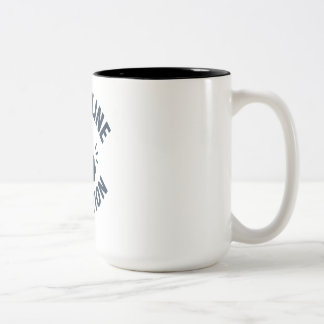 DIscipline Greater than Motivation- Gym Fitness Two-Tone Coffee Mug