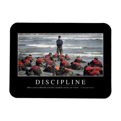 Discipline Inspirational Quote Magnet