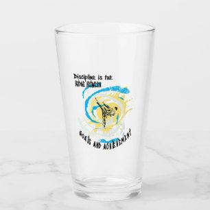 Discipline is the bridge between goals martial art glass