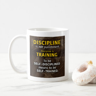 Discipline Is Training - Workout Gym Inspirational Coffee Mug