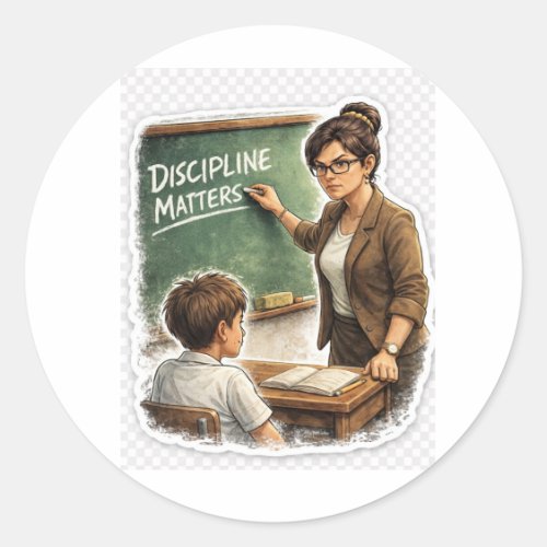 Discipline Matters Teacher Sticker