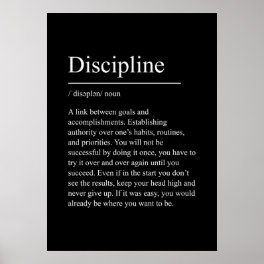 discipline, motivation, quote, gym, inspiration, f poster
