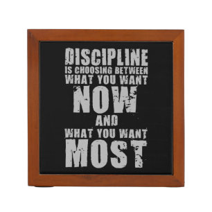 DISCIPLINE - Motivational Words Pencil/Pen Holder