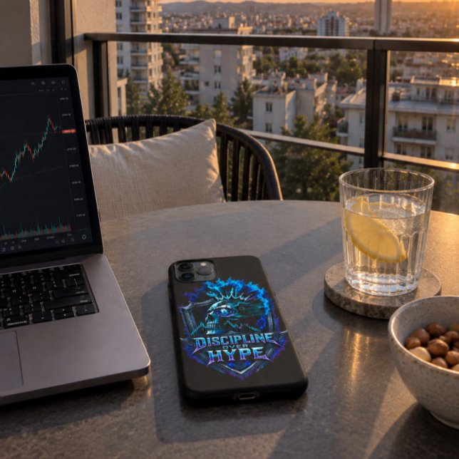 Discipline Over Hype Bitcoin Crypto Mindset Design Case-Mate iPhone Case (Creator Uploaded)