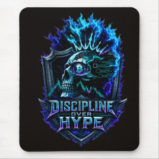 Discipline Over Hype Bitcoin Crypto Mindset Design Mouse Pad