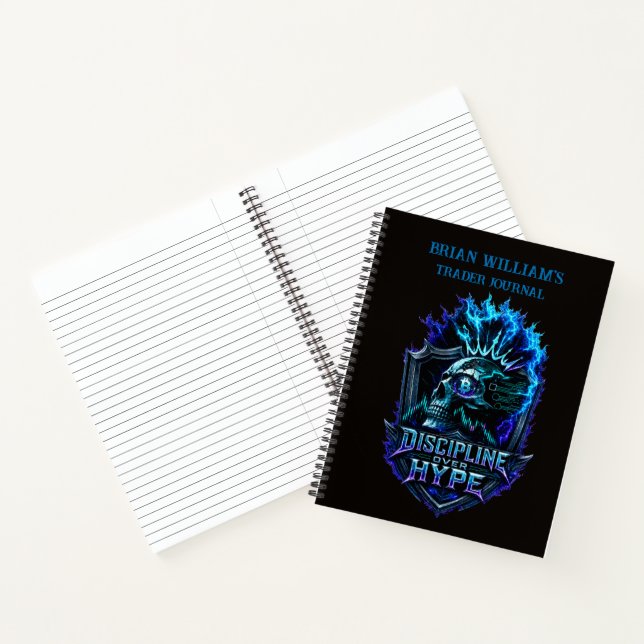 Discipline Over Hype Bitcoin Crypto Mindset Design Notebook (Inside)
