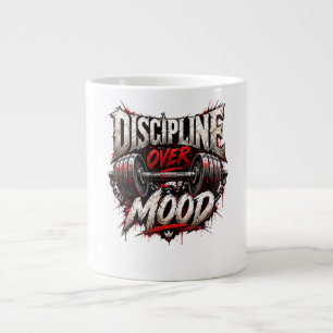 Discipline Over Motivation – Gym Fitness Workout T Giant Coffee Mug