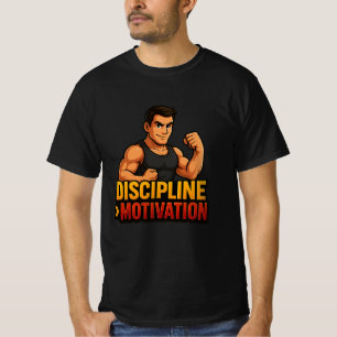 Discipline Over Motivation Gym T-Shirt 