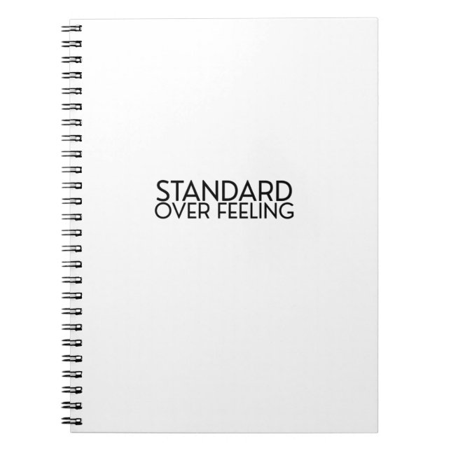 Discipline Over Motivation Minimalist Notebook (Front)