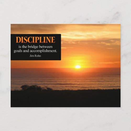 Discipline Postcard