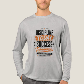 Discipline Today Success Tomorrow Motivational Typ Tri-Blend Shirt