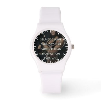 Discipline Vs Motivation - Women's Gym Inspiration Watch by physicalculture at Zazzle