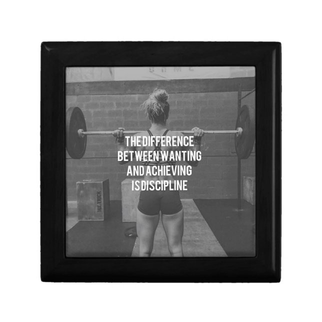 Discipline - Wanting vs Achieving, Women's Fitness Gift Box (Front)
