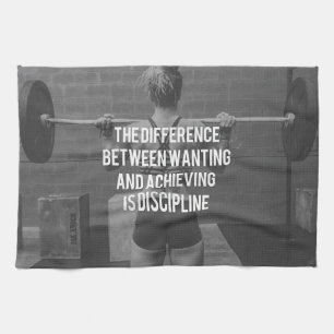 Discipline - Wanting vs Achieving, Women's Fitness Towel