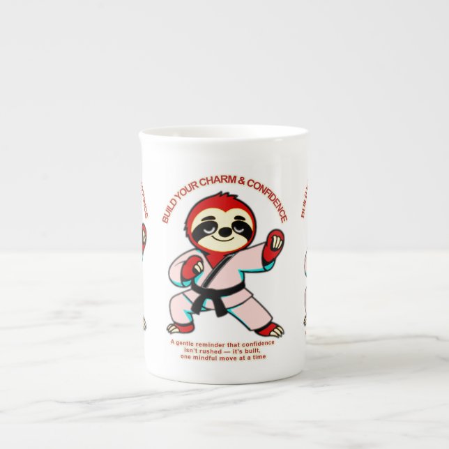 disciplined energy bone china mug (Front)