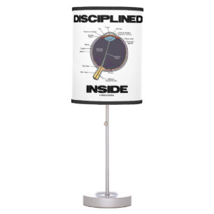 Disciplined Eye (I) Inside Eyeball Anatomy Humor Table Lamp