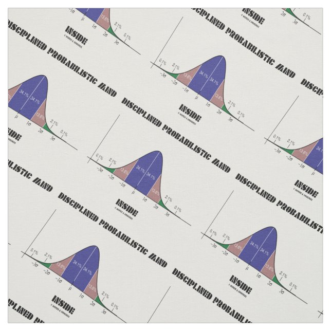 Disciplined Probabilistic Mind Inside Bell Curve Fabric (Swatch)