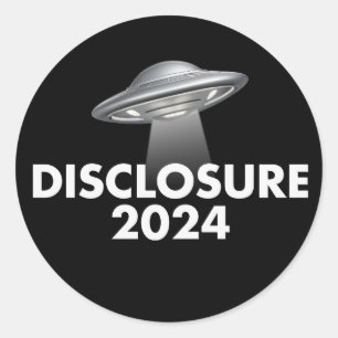 Disclosure 2024 UFO Classic Round Sticker