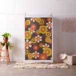 Disco 70s 60s Retro Flowers Pop Culture Fabric