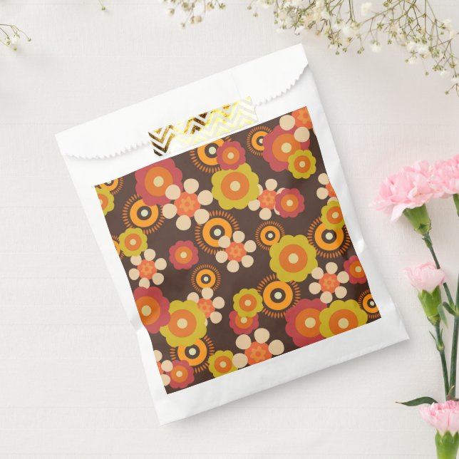 Disco 70s 60s Retro Flowers Pop Culture Favor Bag (Sealed)