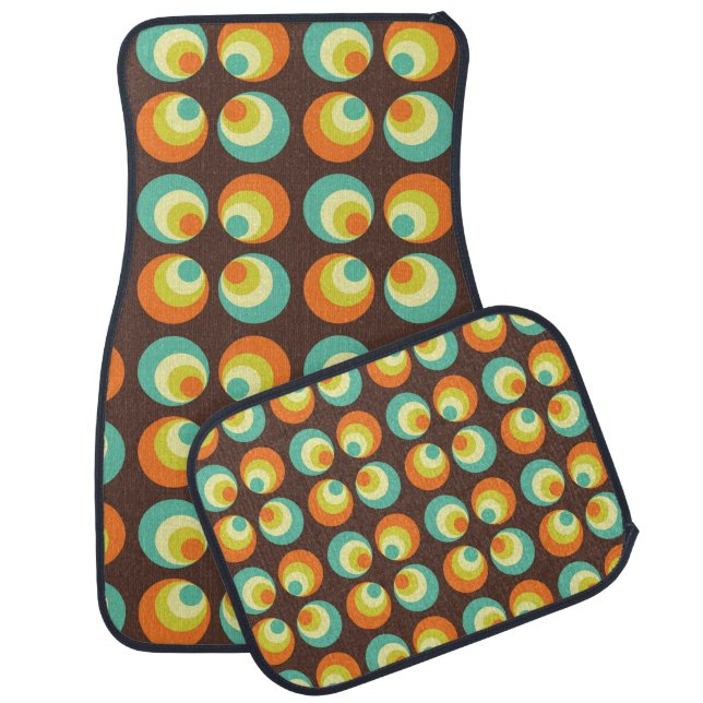 Disco 70s 60s Retro Pop Culture Car Floor Mat (Set)