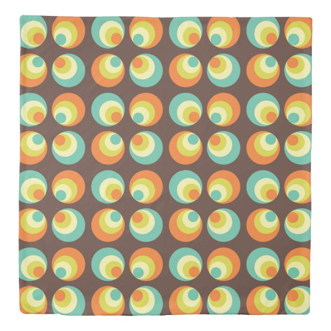 Disco 70s 60s Retro Pop Culture Duvet Cover (Front)