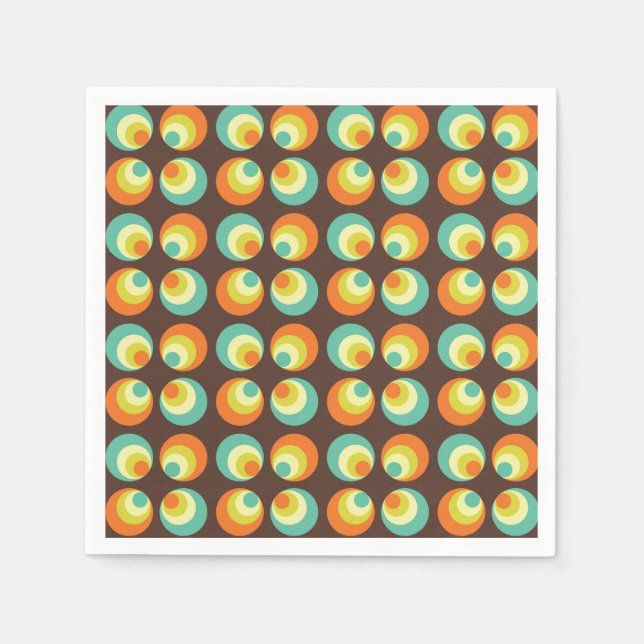 Disco 70s 60s Retro Pop Culture Napkins (Front)