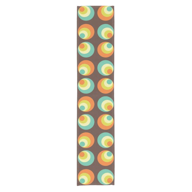 Disco 70s 60s Retro Pop Culture Short Table Runner (Front)