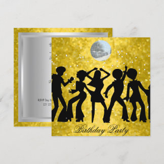 Disco 70's Birthday Party Invitation