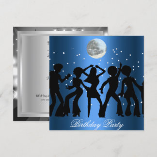 Disco 70's Birthday Party Invitation