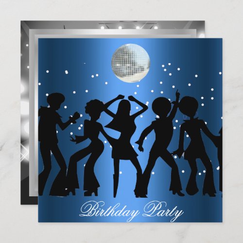 Disco 70s Birthday Party Invitation