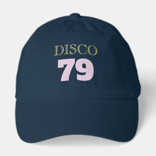 Disco 79 Blue Pop Art Music Entertainment Retro Hat