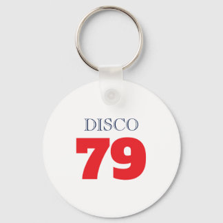Disco 79 Pop Art Music Entertainment Retro Keychain