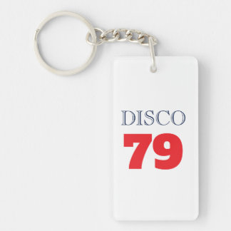 Disco 79 Pop Art Music Entertainment Retro Keychain