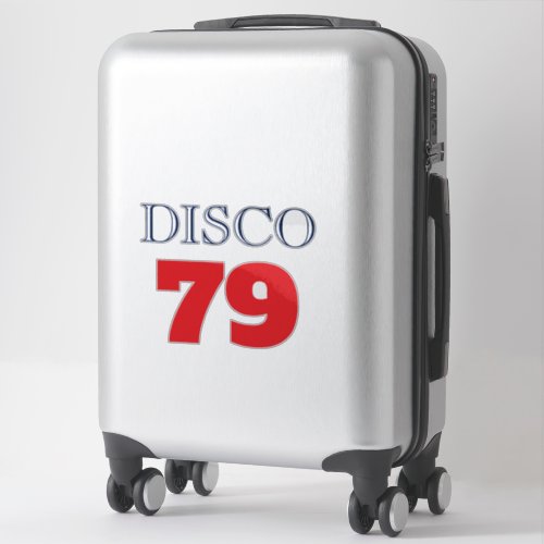 Disco 79 Pop Art Music Entertainment Retro Sticker