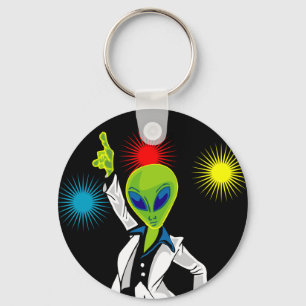 Disco Alien Keychain